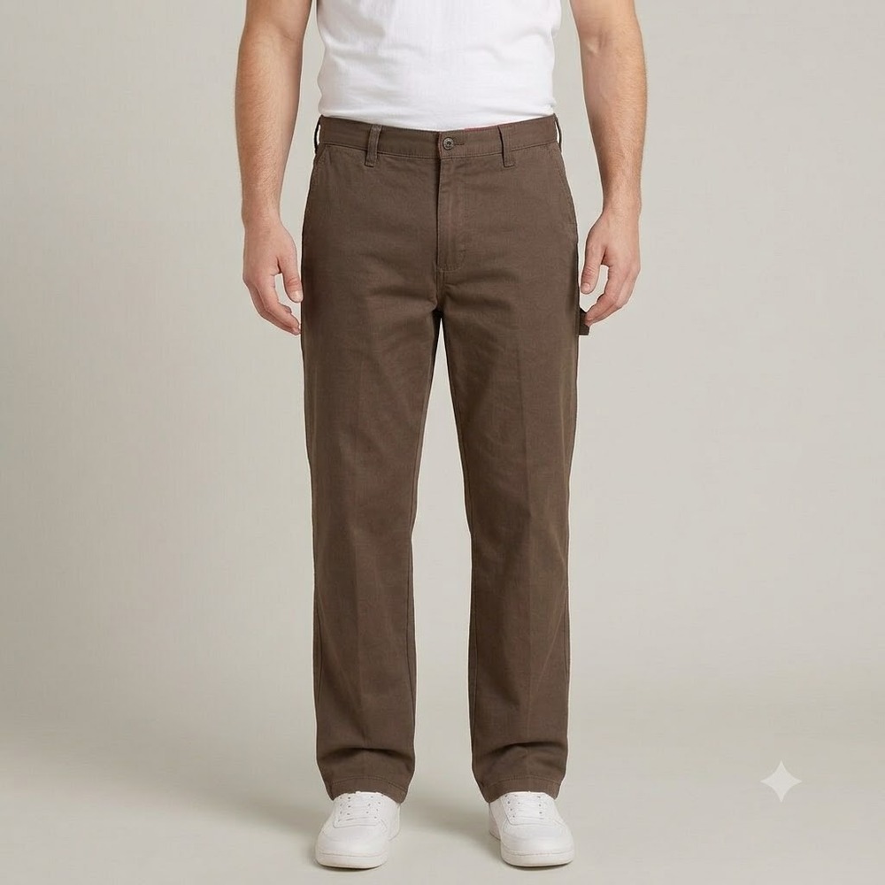 Dockers K-1 Khaki 922710011 Mens 38x32 Brown Cotton Twill Work Chino Pants NWT
